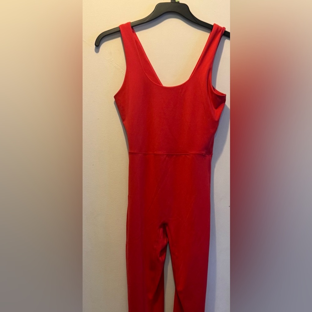all in motion Red Sleeveless Jumpsuit